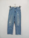 Vorschaubild 1 von Ripped Jeans Kinder Blau Gr. 152 Baumwolle Uni Casual 32 cm Reißverschluss