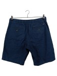 Vorschaubild 2 von Shorts Herren Gr. W36/52/L Blau Leinen Uni Casual Freizeit Logo