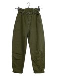 Vorschaubild 1 von Cargohose Damen Baumwolle Grün Raffungen Casual Hose Gr. 34 XS W26 L23