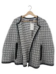 Vorschaubild 1 von Cape Damen Kariert Tweed Optik Schwarz UNI Freizeit Elegant