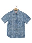 Vorschaubild 1 von Freizeithemd Kurzarm Blau Paisley Gr. 146