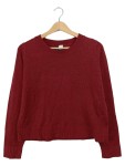 Vorschaubild 1 von Pullover Langarm Rippstrick Rot Damen Gr. 36 S