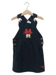 Vorschaubild 1 von Jeanskleid Kinder Schwarz Gr. 104 Baumwolle Uni Casual Freizeit