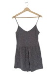 Vorschaubild 1 von Cocktailkleid Trägerkleid Glitzer Grau Gr. 38 M