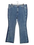 Vorschaubild 1 von Bootcut Jeans Herren Blau Gr. W32/48/M Baumwolle Uni Casual Freizeit