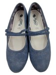 Vorschaubild 2 von Hausschuhe Ballerinas Blau Damen Gr. 40 Slipper Casual