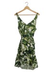 Vorschaubild 2 von Blumenmuster Sommerkleid Midikleid Träger Grün Gr. 42 XL