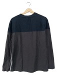 Vorschaubild 2 von Herren Langarmshirt Schwarz Grau Gr. 50 L Shirt Longsleeve Casual