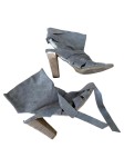 Vorschaubild 1 von Damen Sandaletten Grau Gr. 37 Modisch Absatz 9cm