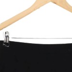 Vorschaubild 3 von Damen Bleistiftrock Gr. 40/L Schwarz Wolle Business Elegant Midi