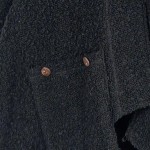 Vorschaubild 6 von Damen Winterjacke 36/S Schwarz Vintage Kapuze Wolle