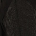 Vorschaubild 4 von Damen Sweatshirt Schwarz Gr. 40/L Casual Streetwear Strukturmuster 3/4-Arm
