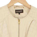 Vorschaubild 3 von Damen Lederjacke Gr. 38 Beige Casual Modisch
