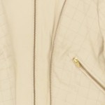 Vorschaubild 4 von Damen Lederjacke Gr. 38 Beige Casual Modisch