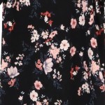 Vorschaubild 4 von MAMA LICIOUS T-Shirt Kleid S Schwarz Blumenmuster Freizeitkleid Viskose