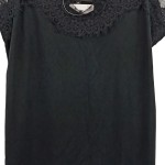 Vorschaubild 4 von Spitzenkleid Damen 38 M Schwarz Elegant Vintage Ärmellos Minikleid