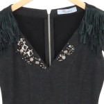 Vorschaubild 4 von Cocktailkleid Damen 36/S Schwarz Elegant Luxuriös Fransen Strass