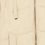 Vorschaubild 5 von Steppweste Damen Kapuze gesteppt beige Gr. 34 Polyester