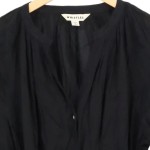 Vorschaubild 4 von Damen Blusenkleid Gr. 34/XS Schwarz Baumwolle Casual 80cm