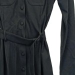Vorschaubild 6 von PIU & PIU Blusenkleid Damen Gr. 42/XL Schwarz Business Elegant Midi