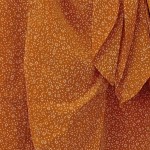 Vorschaubild 6 von Wickelrock Damen Gr. 34 Orange Seide Blumenmuster Elegant Bohemian