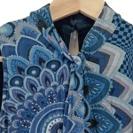 Vorschaubild 5 von Top Damen 32;XS Blau Bohemian Ethno Casual