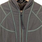 Vorschaubild 5 von Damen Wintermantel Gr. 36/S Grau Vintage Elegant Pailletten