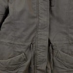 Vorschaubild 6 von Damen Winterjacke Gr. 34/XS Grau Casual Kapuze Fellbesatz