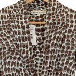Vorschaubild 4 von Freizeitkleid Damen 34 XS Braun Animal-Print Vintage