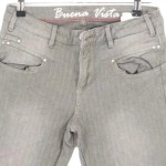 Vorschaubild 4 von JEANS Damen Wide Fit Jeans XS 34 Grau Casual Fischgrätenmuster