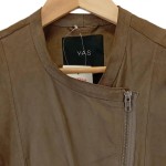 Vorschaubild 5 von . Damen Lederjacke Gr. 36/S Braun Casual Modern Biker-Stil