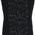Vorschaubild 5 von Strickkleid Damen Gr. 36/S Schwarz Animal-Print Elegant Midikleid