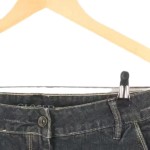 Vorschaubild 3 von Jeansrock Damen Grau L Midirock Baumwolle Casual 50cm