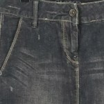 Vorschaubild 4 von Jeansrock Damen Grau L Midirock Baumwolle Casual 50cm