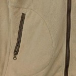 Vorschaubild 7 von Damen Fleecejacke Gr. 36/S Beige Outdoor Sportlich Reißverschluss
