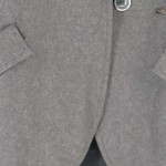 Vorschaubild 5 von Damen Wollmantel Grau Gr. 36/S Klassisch Elegant