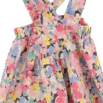 Vorschaubild 4 von Kinder Latzhose 98/104 Mehrfarbig Blumenmuster Verspielt Casual