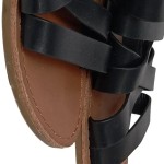 Vorschaubild 5 von Damen Sandalen Gr. 38 Schwarz Casual Elegant Riemchensandalen