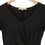 Vorschaubild 3 von Damen Etuikleid Gr. 32/XXS Schwarz Elegant mit Raffungen