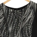 Vorschaubild 4 von FEMME Damen Strickkleid Gr. 40/L Schwarz Grafisch Elegant Midikleid