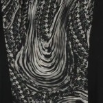 Vorschaubild 5 von FEMME Damen Strickkleid Gr. 40/L Schwarz Grafisch Elegant Midikleid