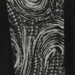 Vorschaubild 6 von FEMME Damen Strickkleid Gr. 40/L Schwarz Grafisch Elegant Midikleid