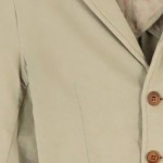 Vorschaubild 4 von Leichte Jacke Damen Klassisch Beige Baumwolle Gr. 32/XS