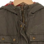 Vorschaubild 4 von Damen Outdoorjacke Casual Braun Gr. 34/XS Baumwolle Kapuze