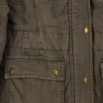 Vorschaubild 6 von Damen Outdoorjacke Casual Braun Gr. 34/XS Baumwolle Kapuze