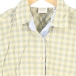 Vorschaubild 4 von Bluse Damen XL Gelb Kariert Gestreift Klassisch Langarm