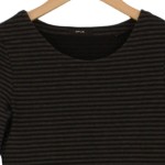 Vorschaubild 3 von Damen Freizeitkleid Gr. 34/XS Schwarz Gestreift Klassisch