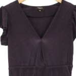 Vorschaubild 4 von Etuikleid Damen Gr. 36/S Lila Rippstrick Business Kleid