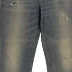 Vorschaubild 4 von Slim Fit Destroyed Jeans Damen Blau W30/38 L31 Baumwolle