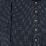 Vorschaubild 5 von Strickjacke Damen Gr. 36/S Blau gepunktet Klassisch Cardigan
